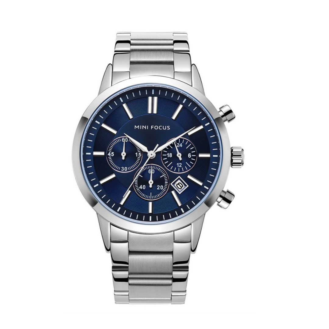 ساعة كاجوال رجالي أنالوج معدني - فضي - MF0188G