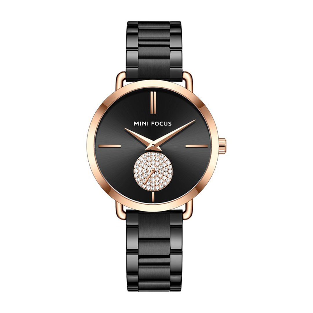 ساعة حريمي كوارتز - أسود - MF0222L