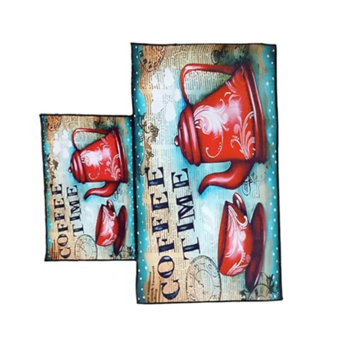 سجادات مطبخ نول - مقاومة للماء - 2 قطعة - B0FX145C5L