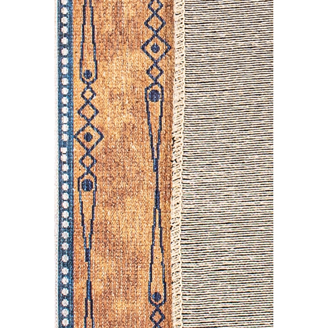 سجادة منسوجة ديجيتال - بدوي - كحلي/بيج