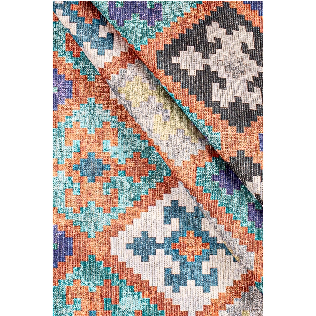 سجادة منسوجة ديجيتال - بدوي - متعددة الألوان