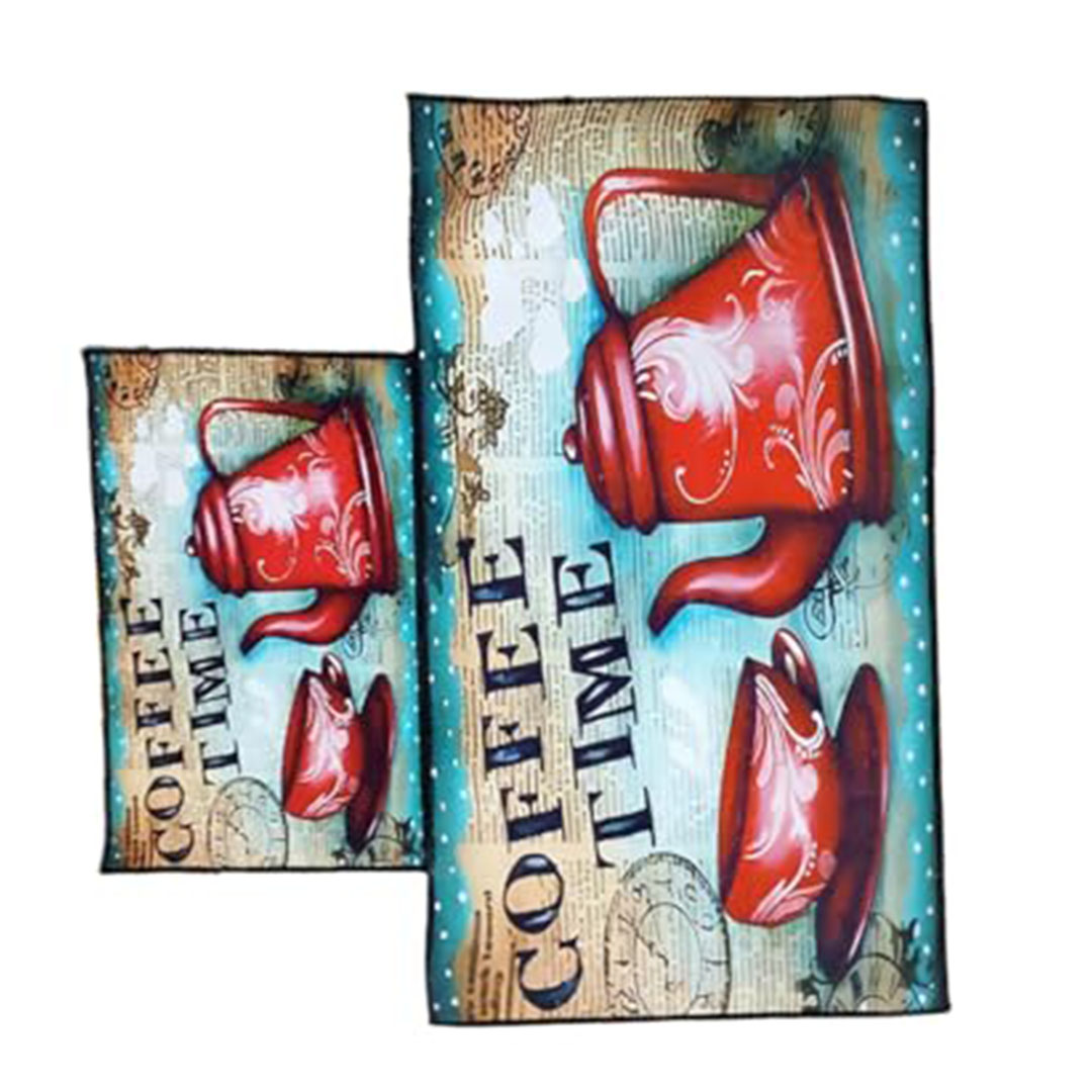 سجادات مطبخ نول - مقاومة للماء - 2 قطعة - B0FX145C5L