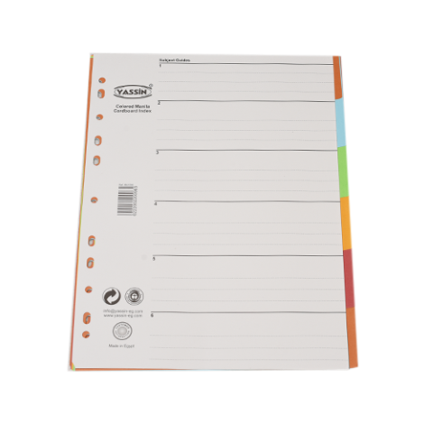 فواصل ألوان - 6 ألوان