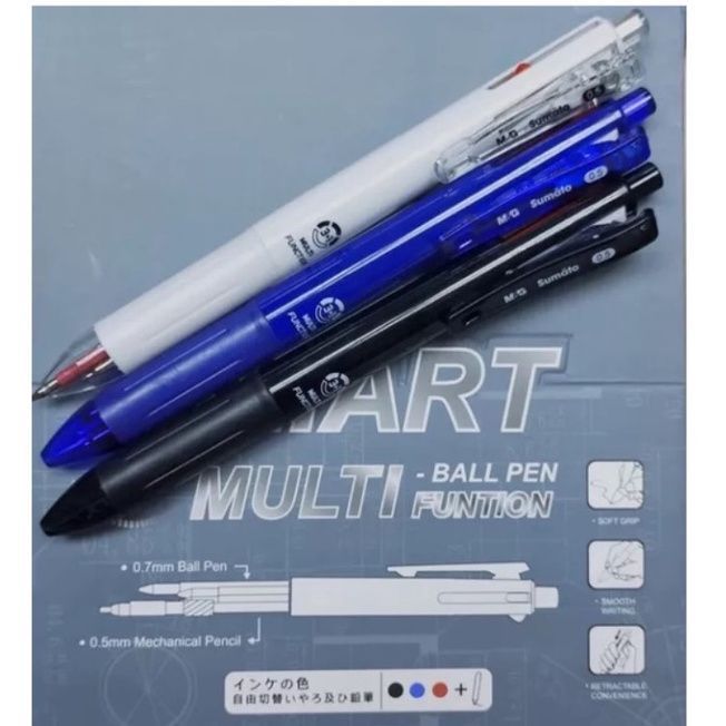 قلم حبر جاف - 4*1 متعدد الوظائف