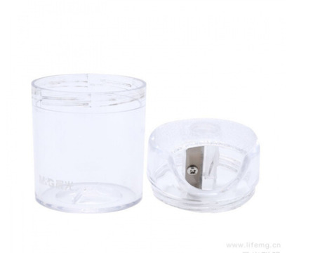 براية أقلام رصاص بفتحتين - شفافة