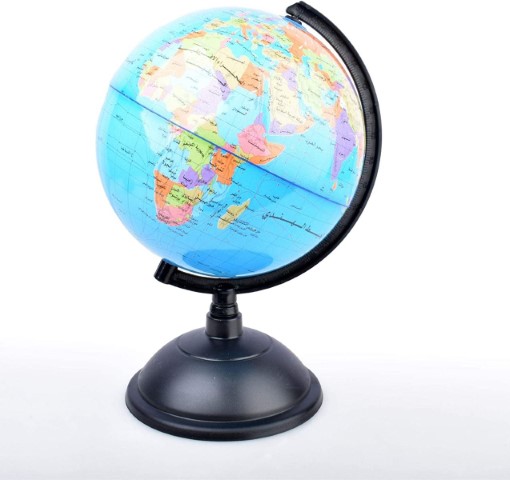 كرة أرضية لخريطة العالم - عربي - 25 سم