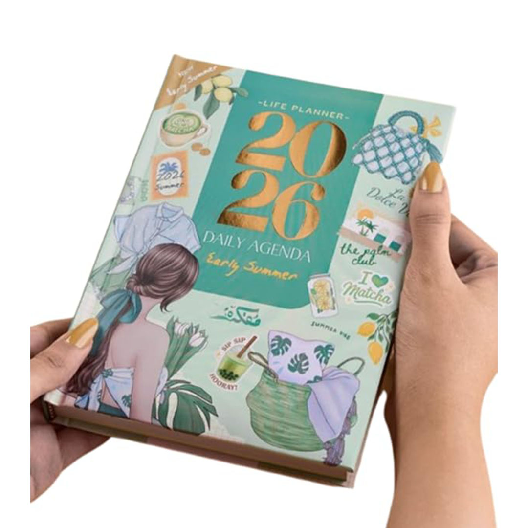 اجندة للتخطيط والتدوين اليومي لـ 2026 من مفكرة - ايرلي سمر - A5