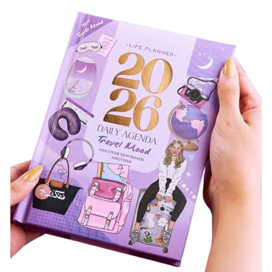 اجندة للتخطيط والتدوين اليومي لـ 2026 من مفكرة - ترافيل مود - A5