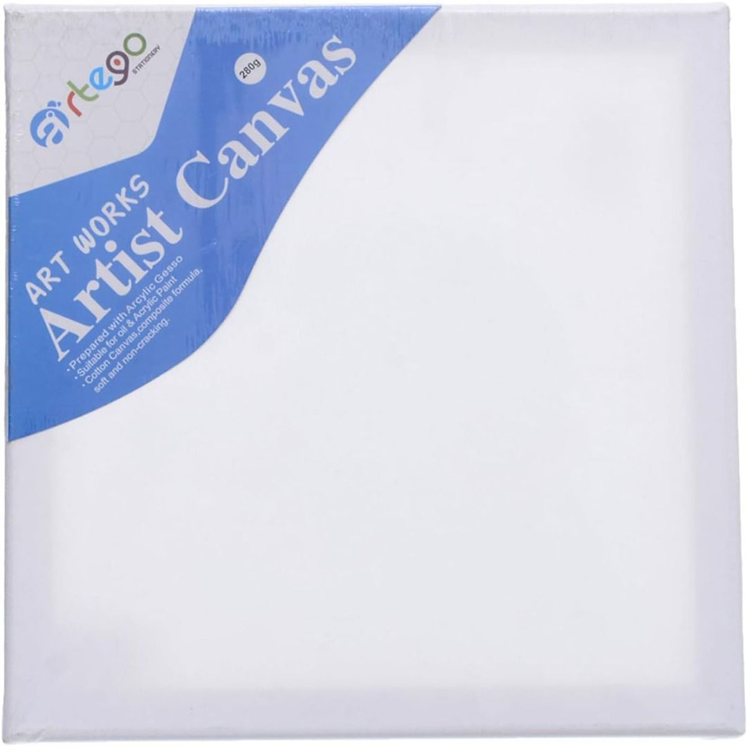 لوحة كانفس من أرتيجو للرسم الزيتي - مقاس 25 × 25 سم