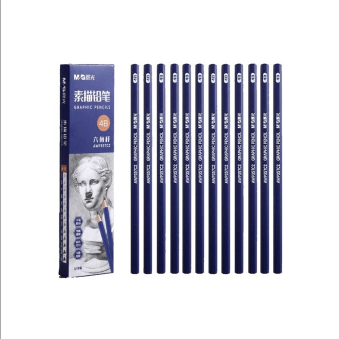 قلم رصاص خشب 6B سداسي إم آند جي AWP357C4