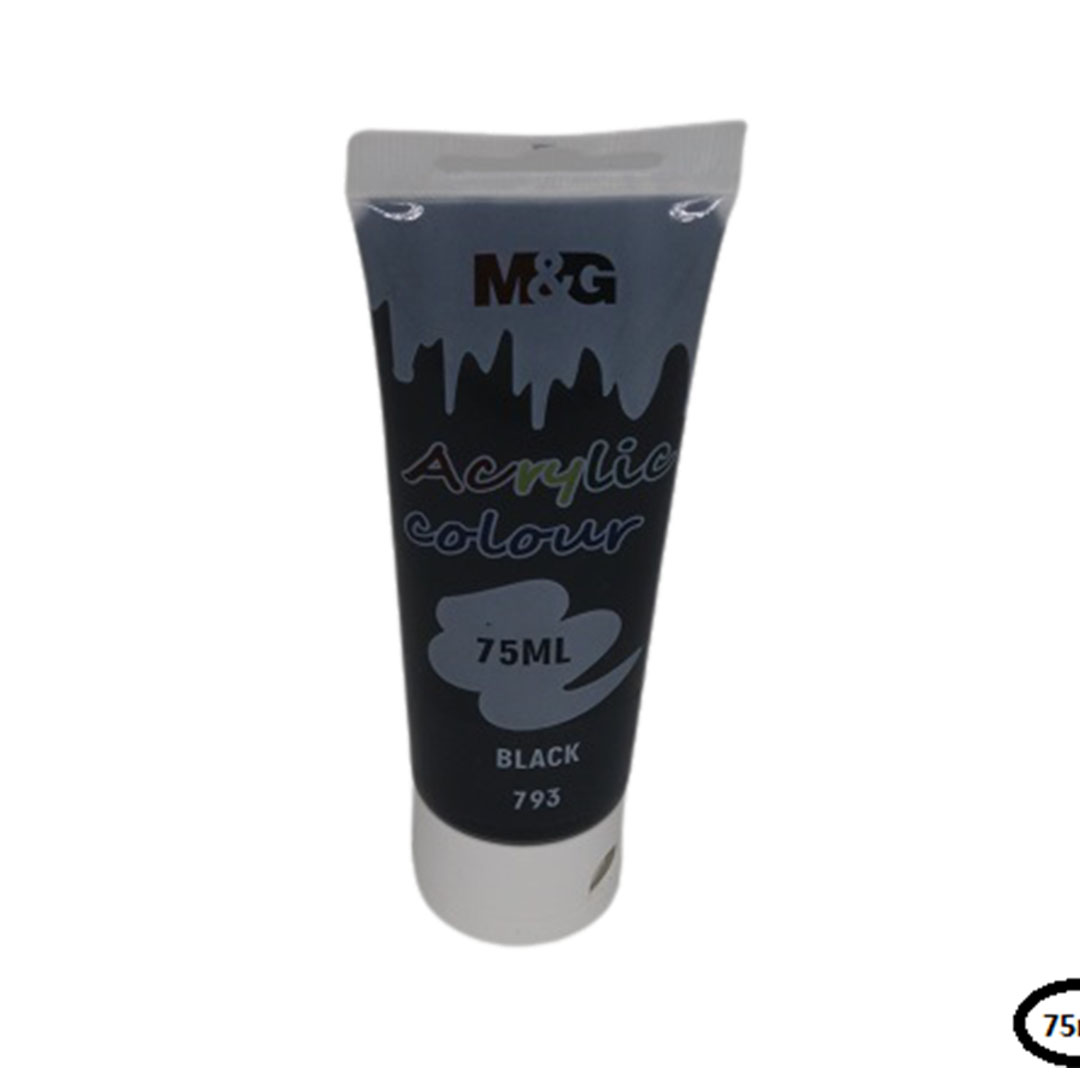 أنبوبة الوان اكريلك - أسود