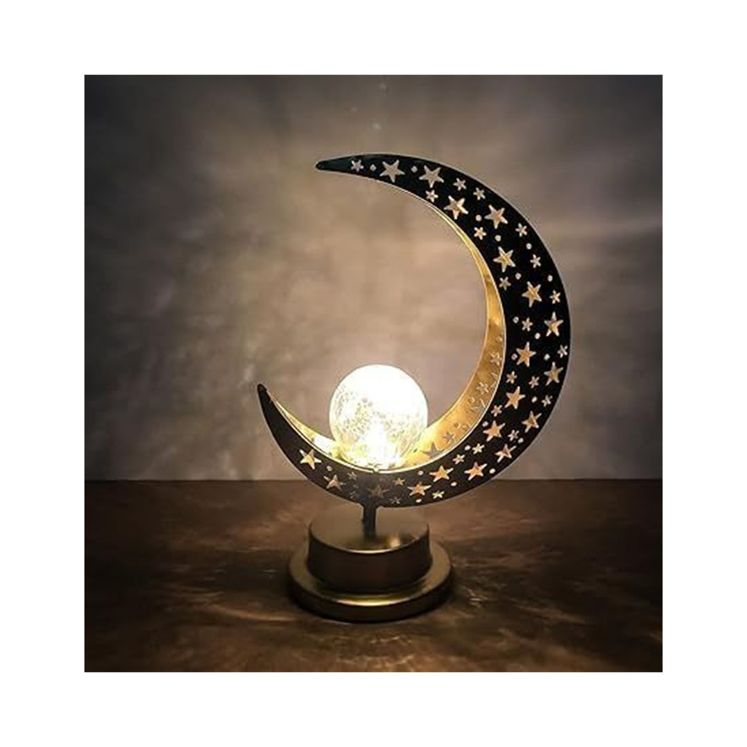 فانوس رمضان اسلامي هلالي - ذهبي