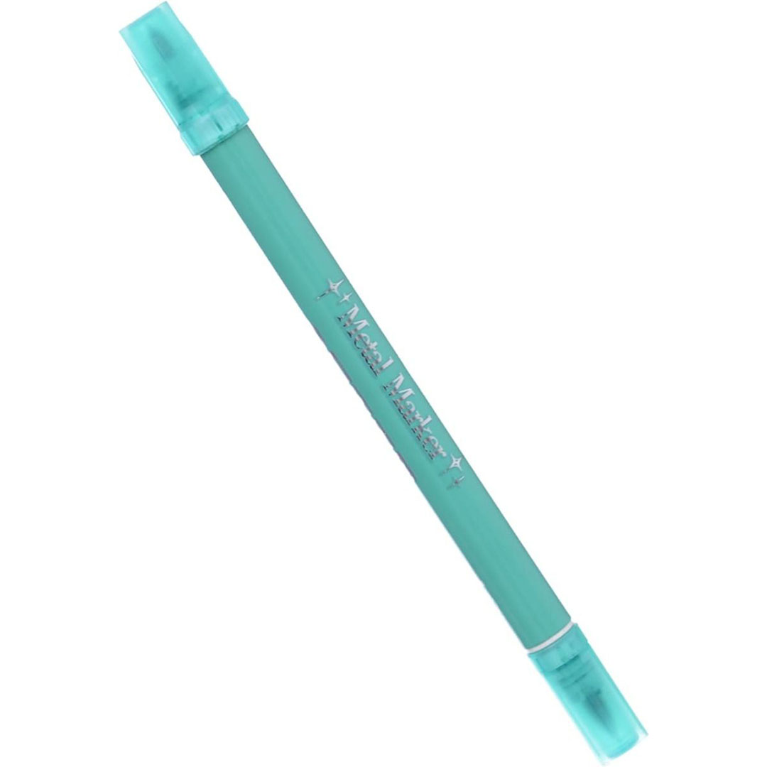 قلم علامات معدني ام اند جي رقم 8062 برأسين للكتابة على الأسطح الصلبة