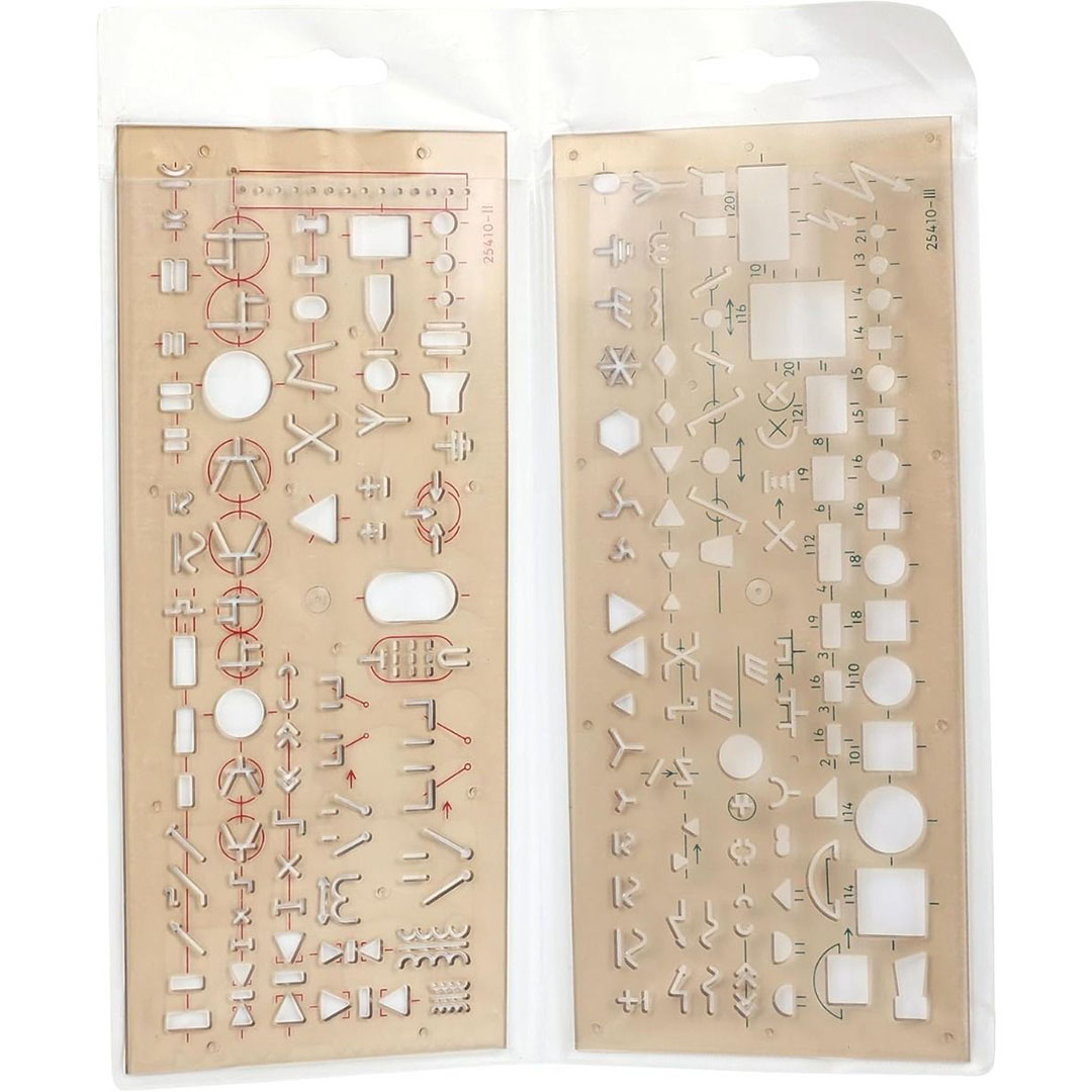 مجموعة استنسل كهربائي من كوهينور للرسم والتركيب بدقة عالية