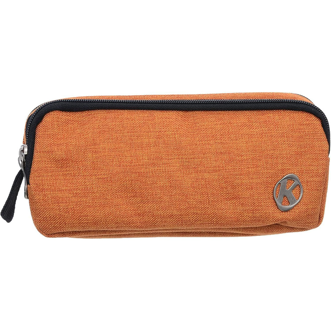 حافظة أقلام تركية من القماش برموز Kalemlig باللون البرتقالي