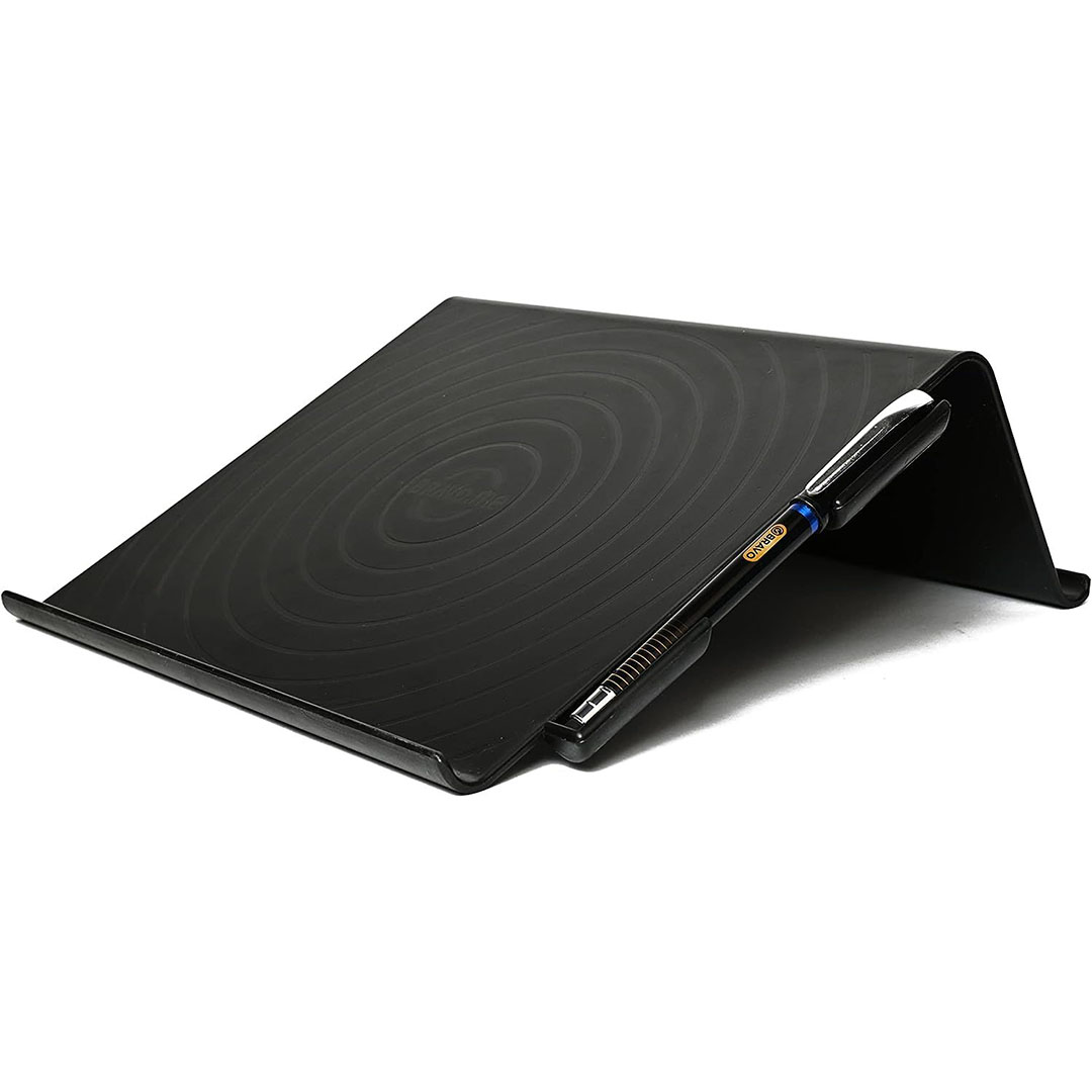 حامل تابلت مع قلم ستايلس - أسود