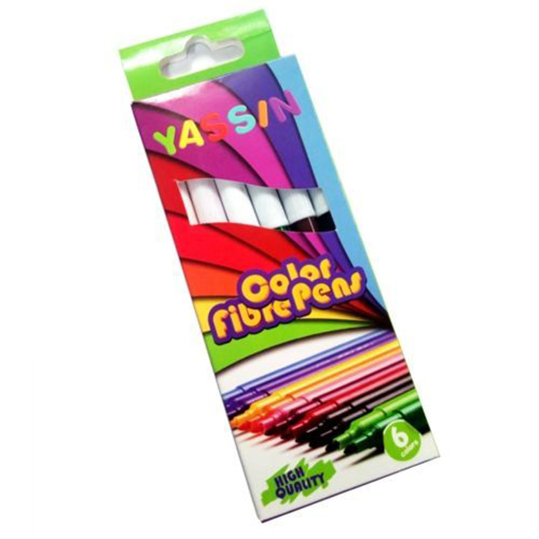 الوان ماركر ملون للرسم - 6 الالوان