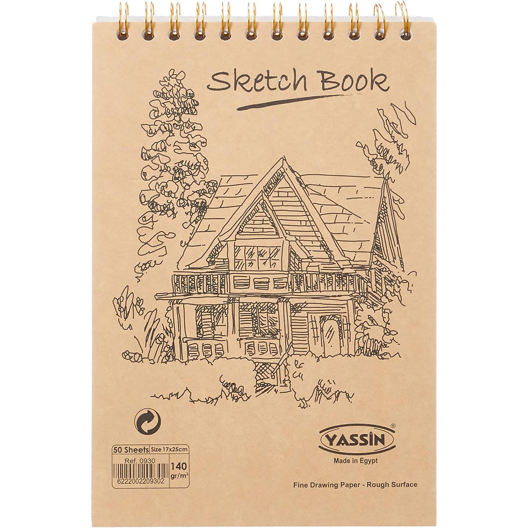 دفتر رسم 50 ورقة - 17x25 سم