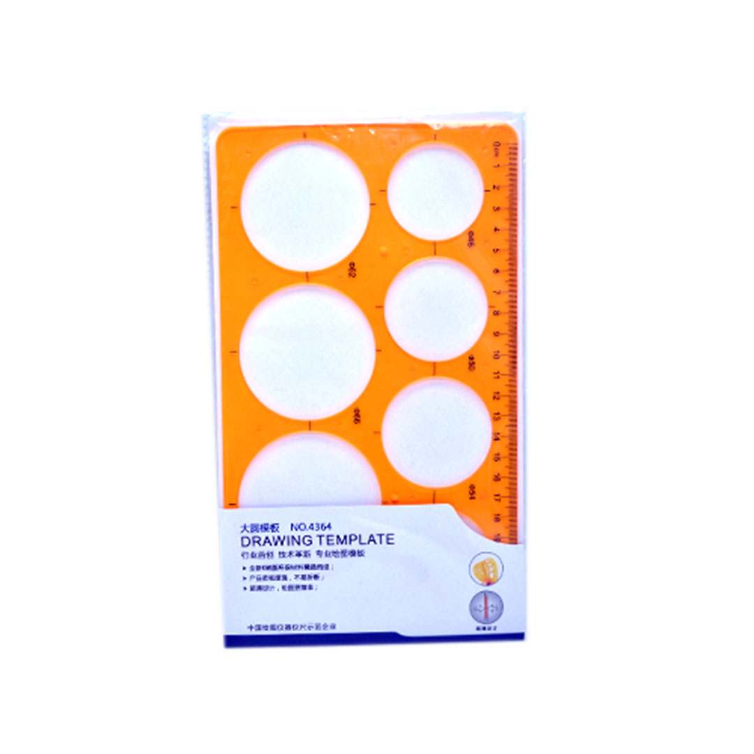 مسطرة رسم دوائر - بلاستيك - 4364