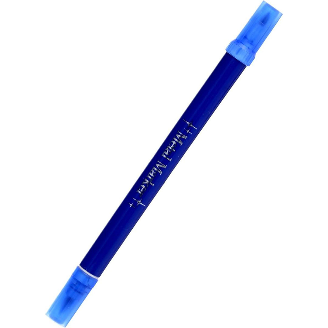 ماركر إم آند جي معدني برأسين - أزرق