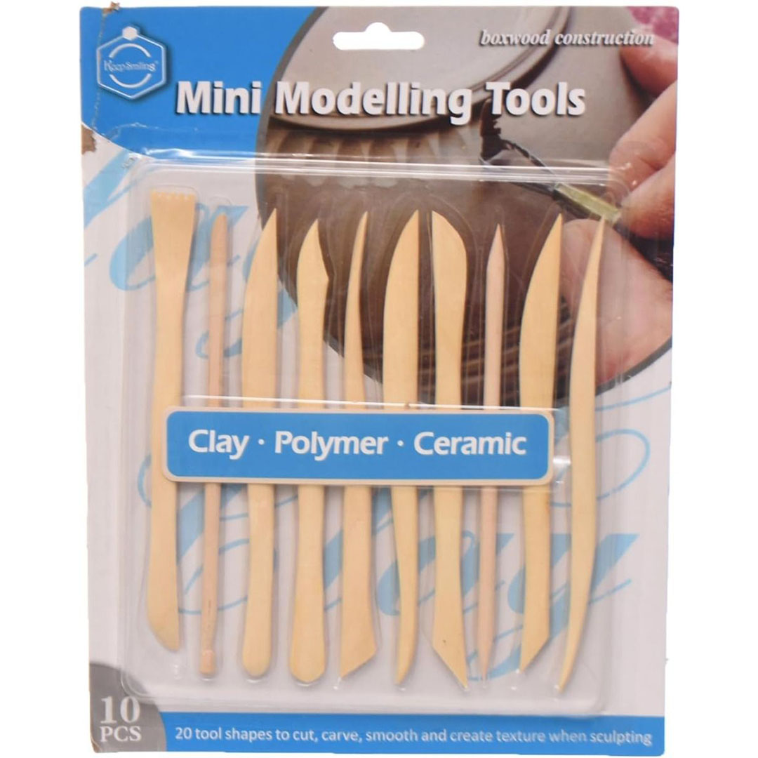 مجموعة أدوات تشكيل الطين - 10 قطع