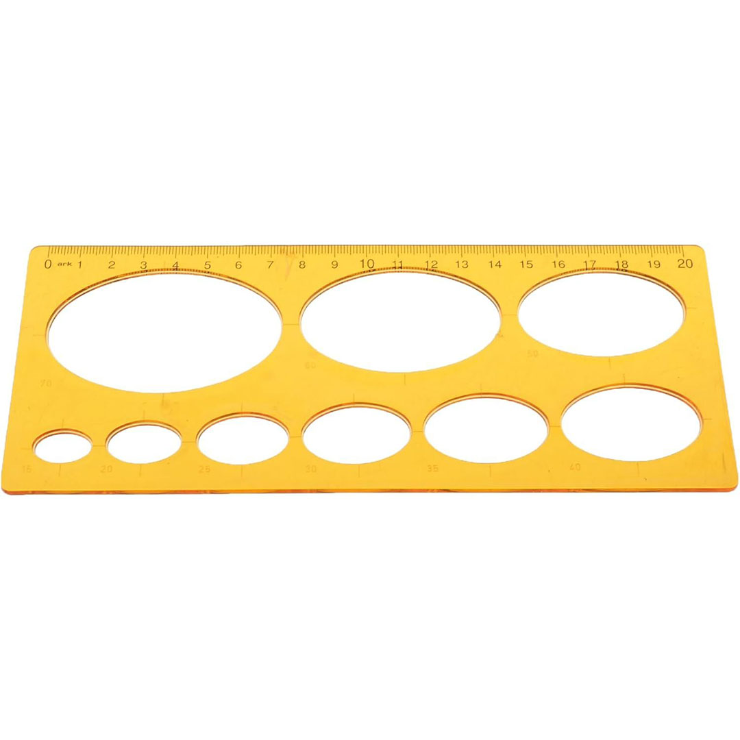 مسطرة بيضاوية منحنية - 20 سم