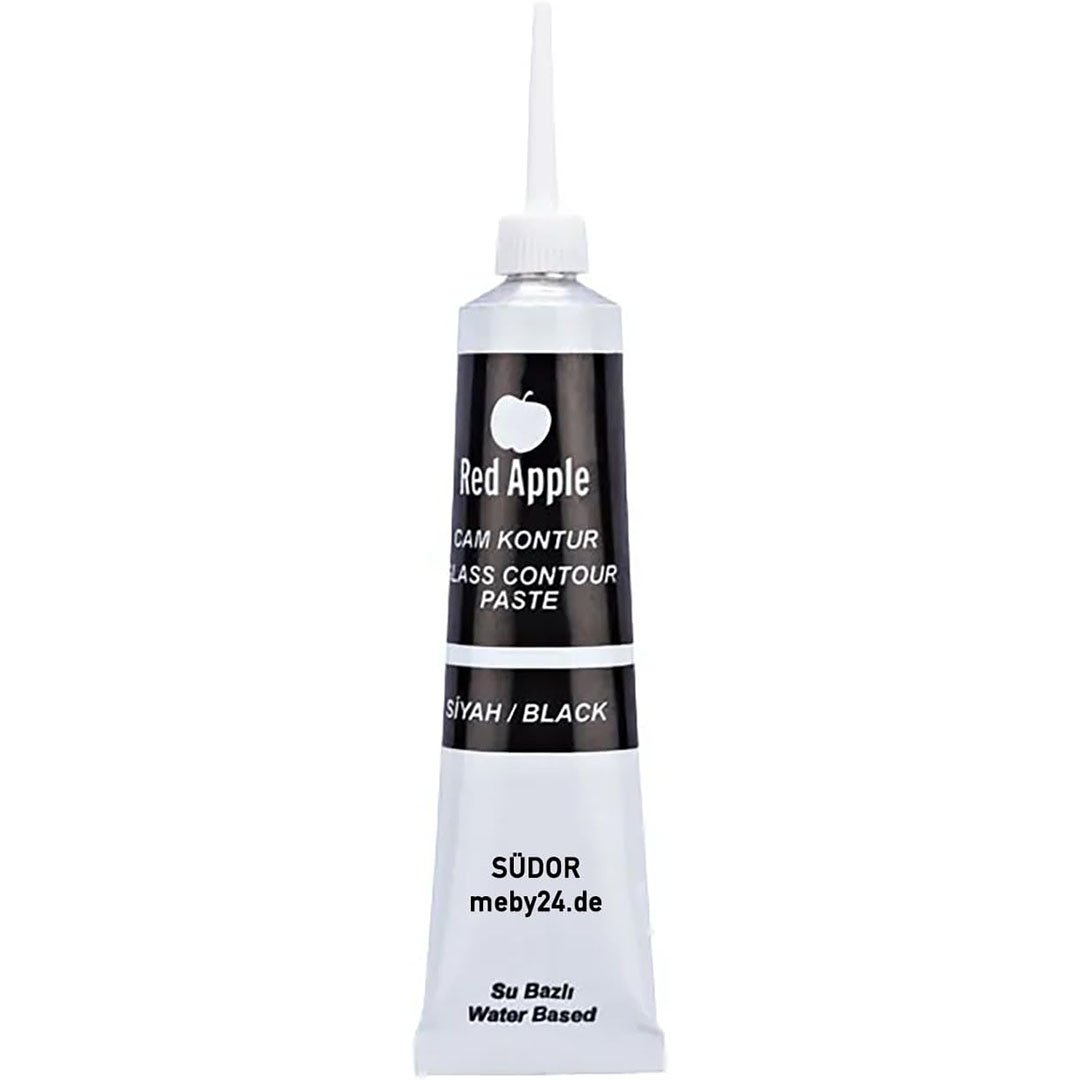 معجون تحديد للرسم على الزجاج - 25 مل - أسود