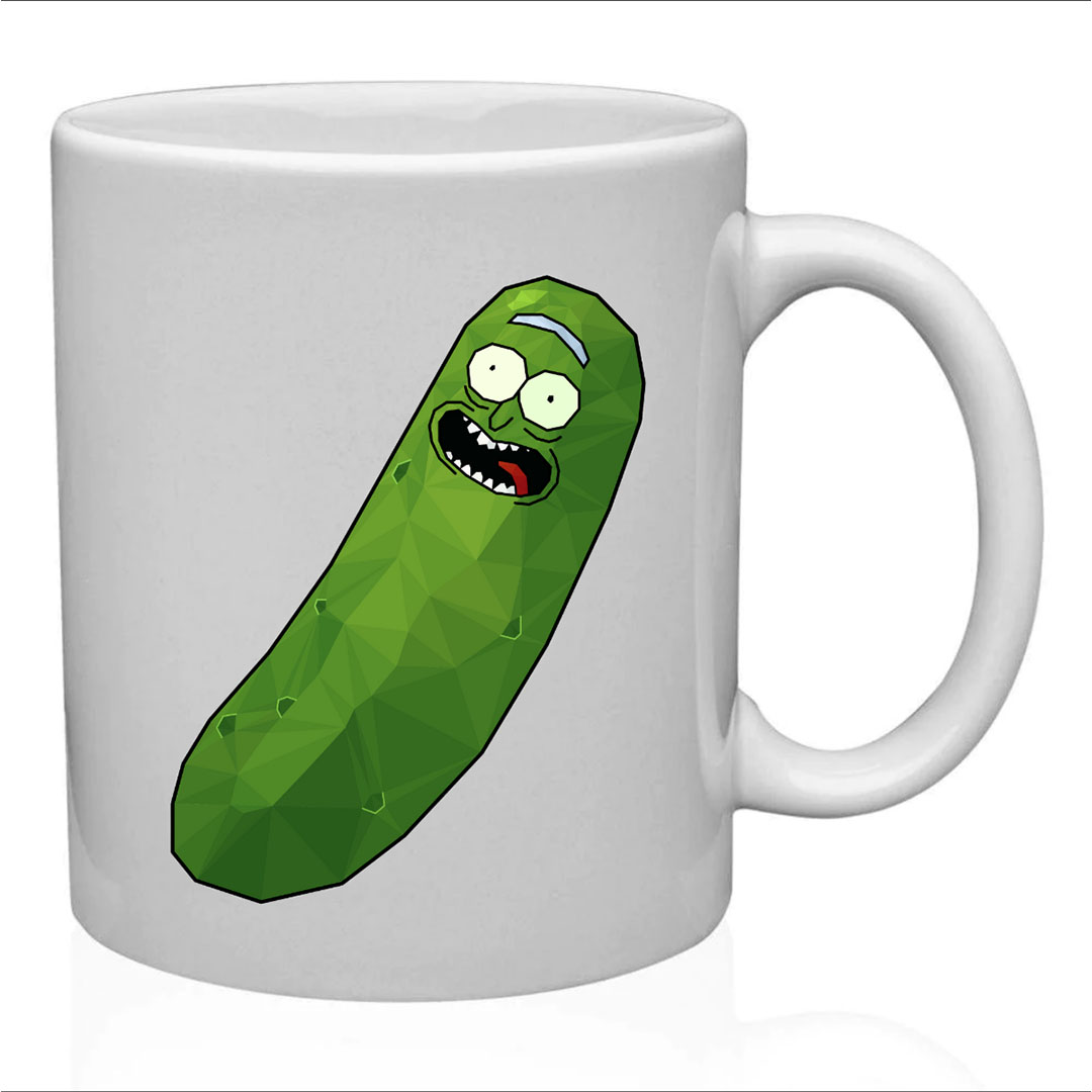 مج سيراميك بيكل ريك - أبيض