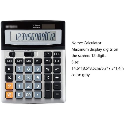 آلة حاسبة الإلكترونية 12 رقم - Adg98779