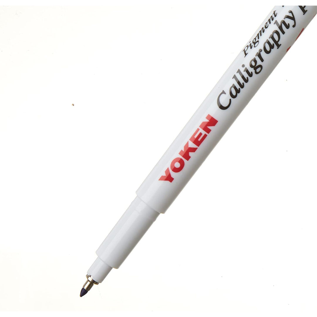 قلم خط عربي يوكين أسود 0.2 مم - للكتابة بخطوط أنيقة