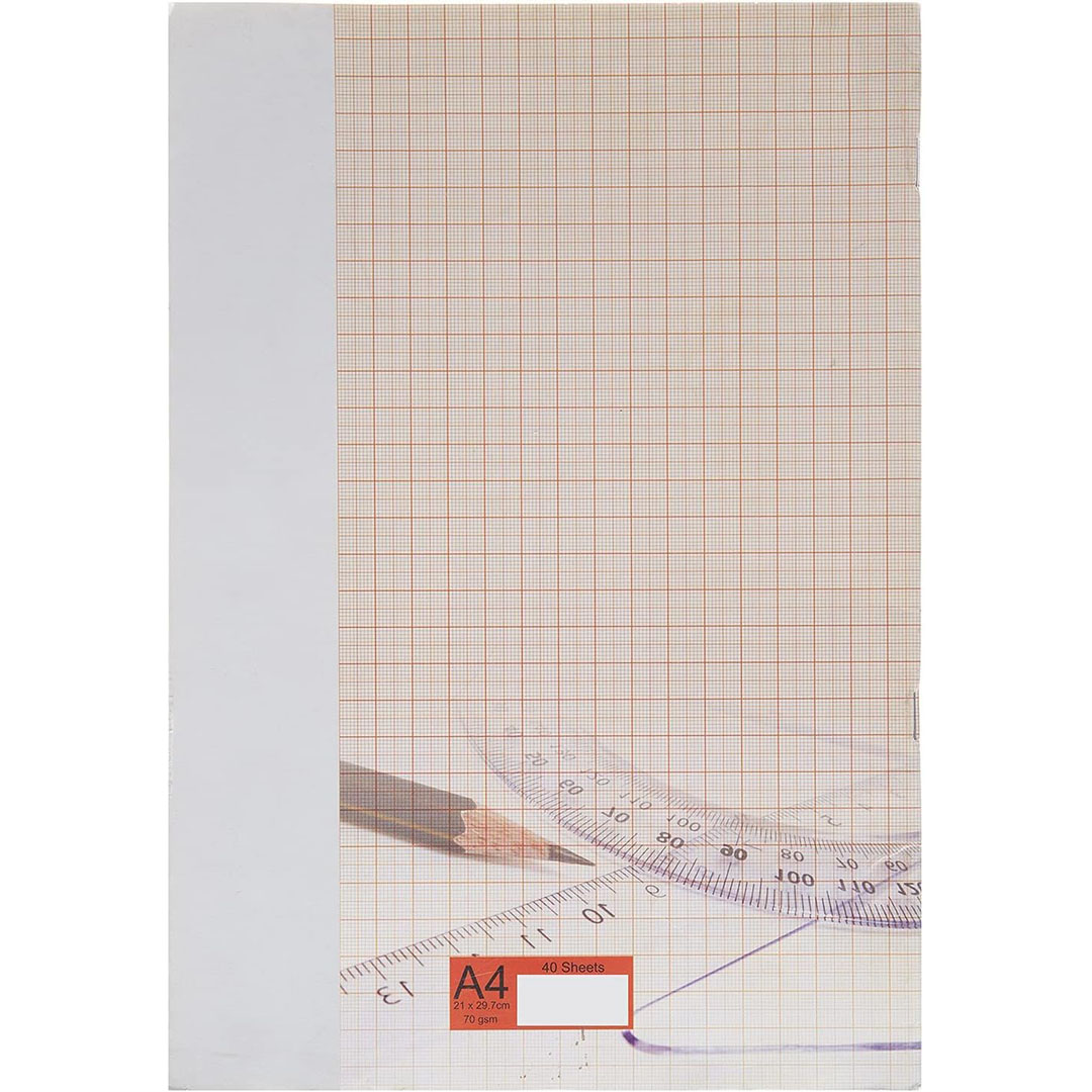 دفتر ياسين A4 ورق مخطط - 100 ورقة