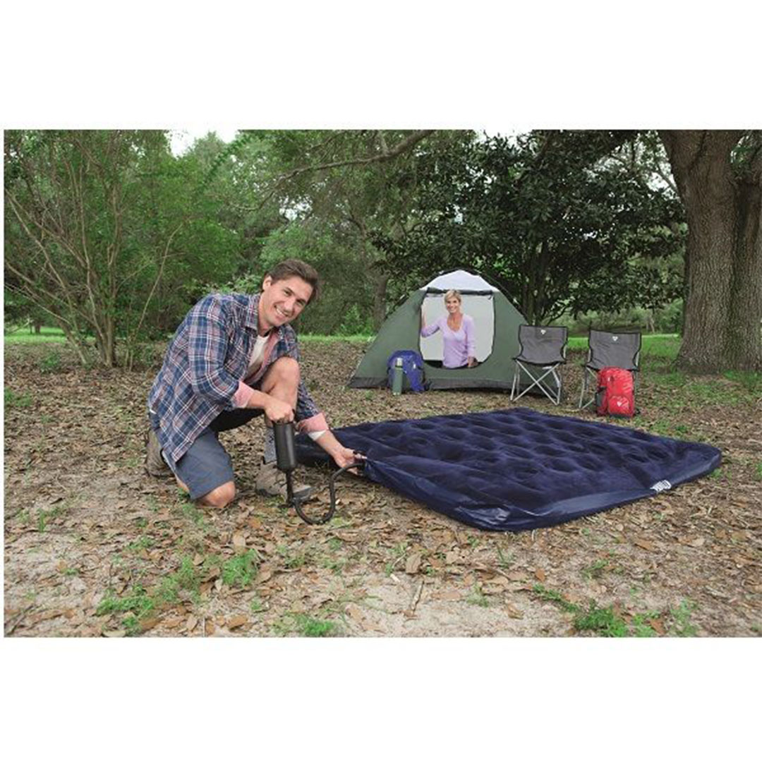 سرير هوائي بيست واي - 2.03x1.52م مع مضخة قدم مدمجة - 67226