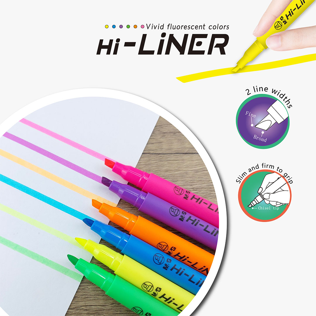 هاي لايتر تشنقوانغ أصفر برأس إسفيني - AHMU9771