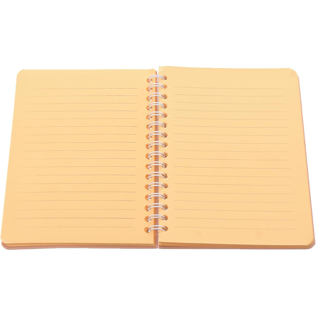 دفتر ياسين A6 بغلاف زهري صلب - ورق عالي الجودة