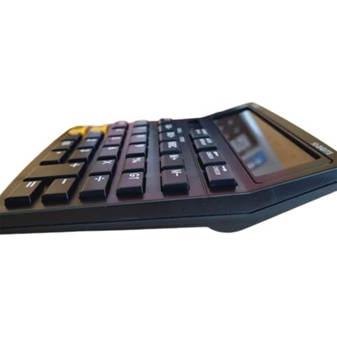 آلة حاسبة سوداء من M&G - موديل ADG981G1 للشيكات والضرائب