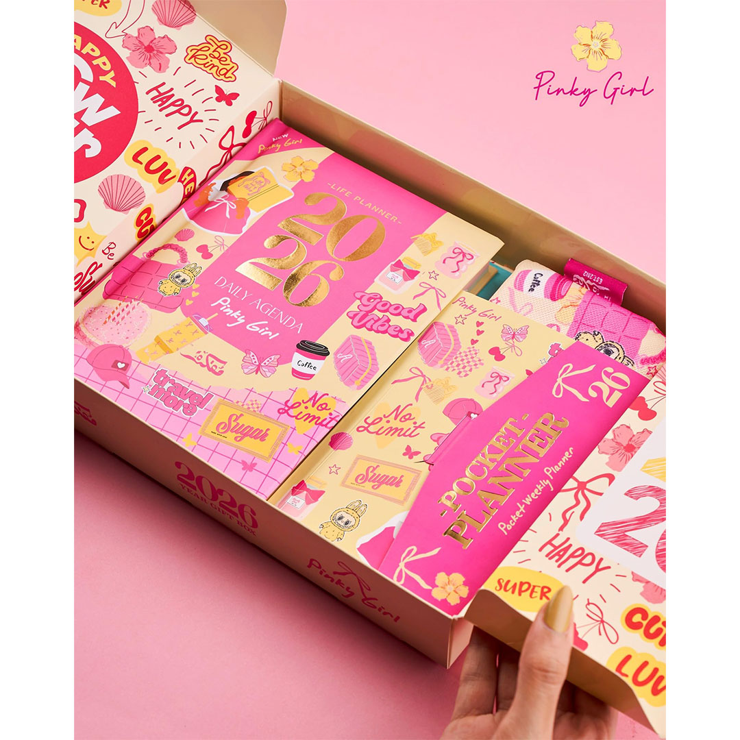 مجموعة مفكرة 2026 للتقويم والتخطيط اليومي - بينك جيرل