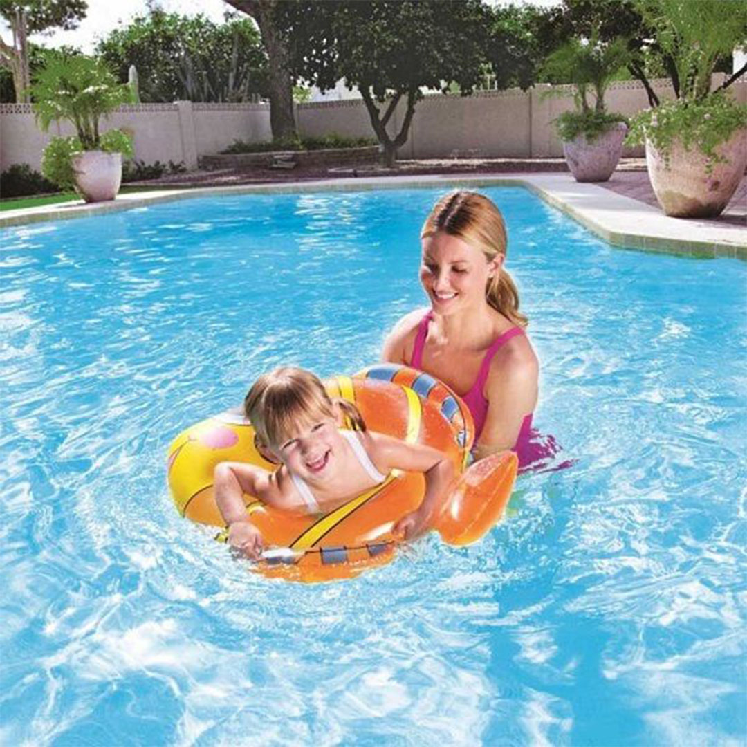 حلقات سباحة على شكل سمكة من بيست واي - مقاس 81×76 سم