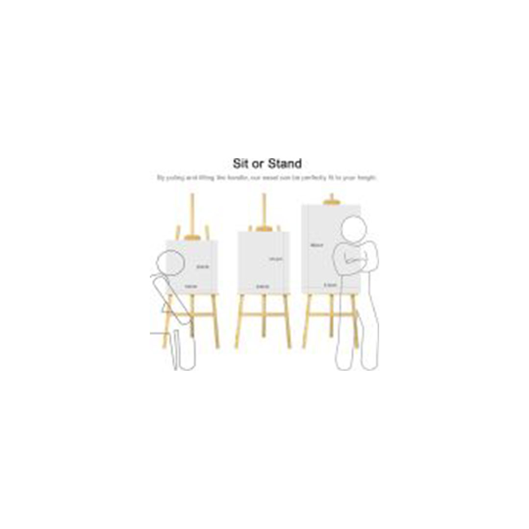 حامل لوحات فنية قابل للضبط - 1.2 متر