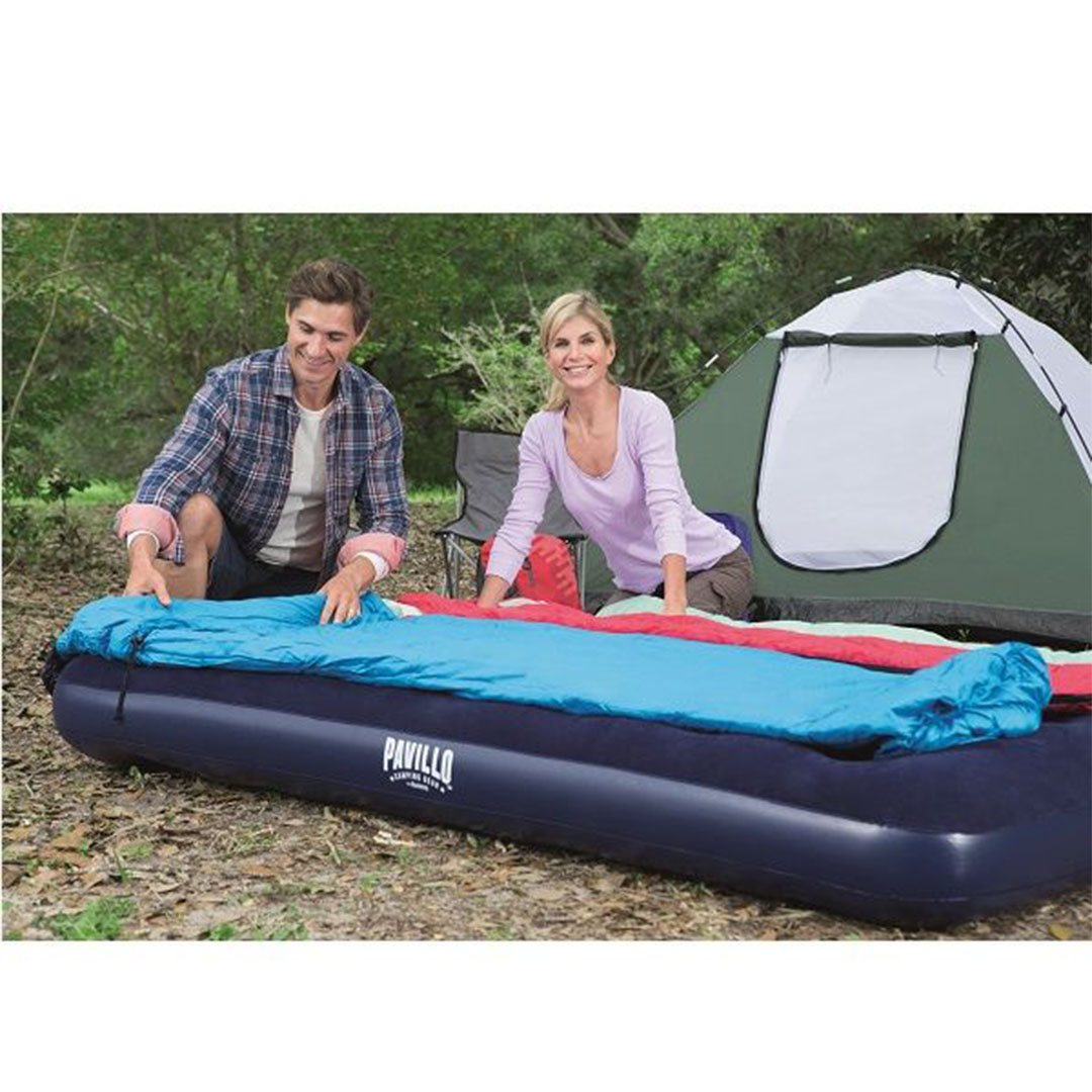 سرير هوائي بيست واي - 2.03x1.52م مع مضخة قدم مدمجة - 67226