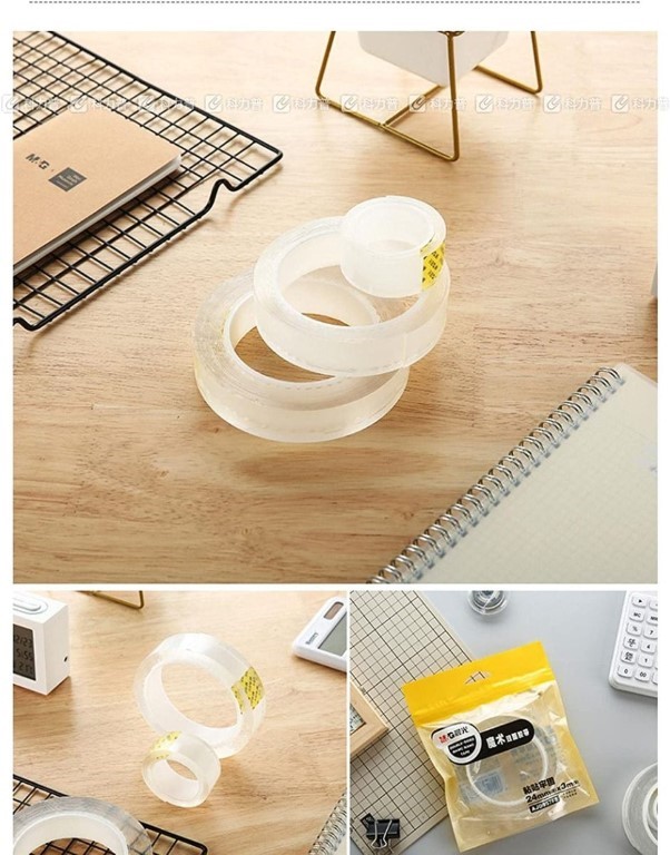 شريط لاصق نانو دبل فيس - 3 متر - 24 مللي