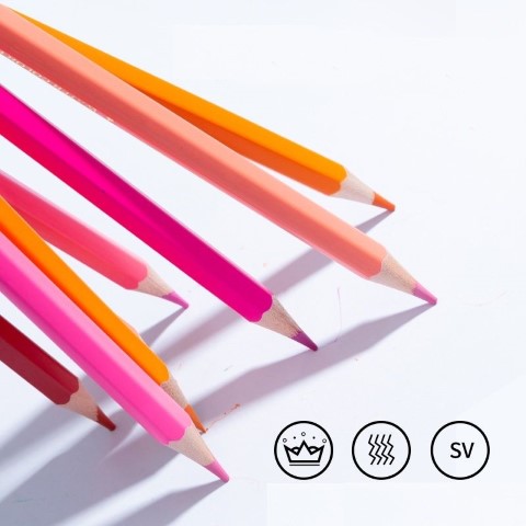 أقلام تلوين مائية مع فرشة دمج - 24 لون