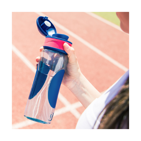 زجاجة مياه - 730مللي - أزرق/بينك