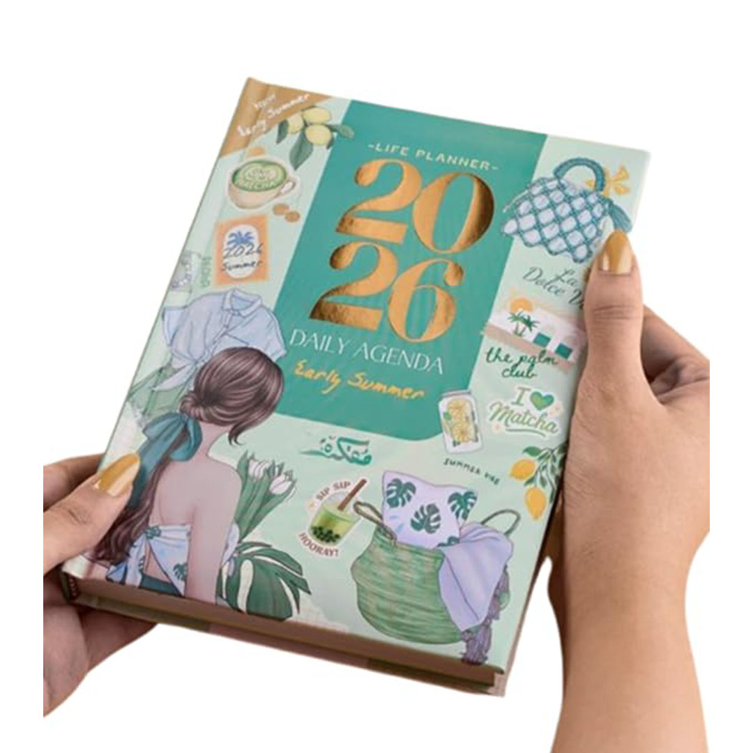 اجندة للتخطيط والتدوين اليومي لـ 2026 من مفكرة - ايرلي سمر - A5