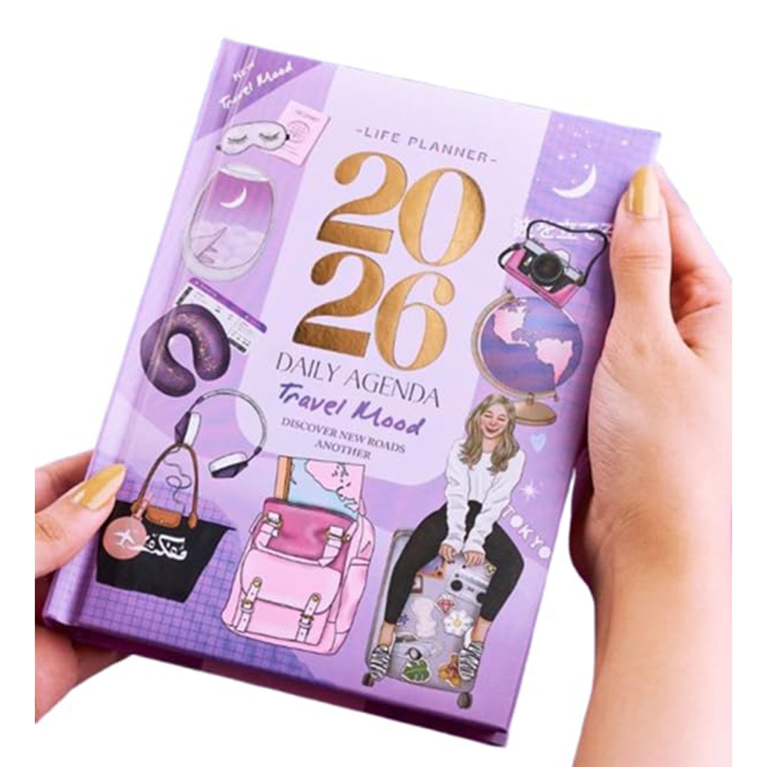 اجندة للتخطيط والتدوين اليومي لـ 2026 من مفكرة - ترافيل مود - A5