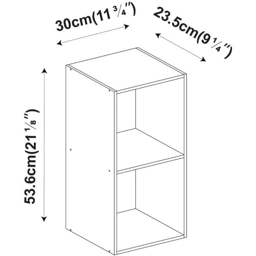 مكتبة خشبية صغيرة برفين - 56×30 سم - أبيض