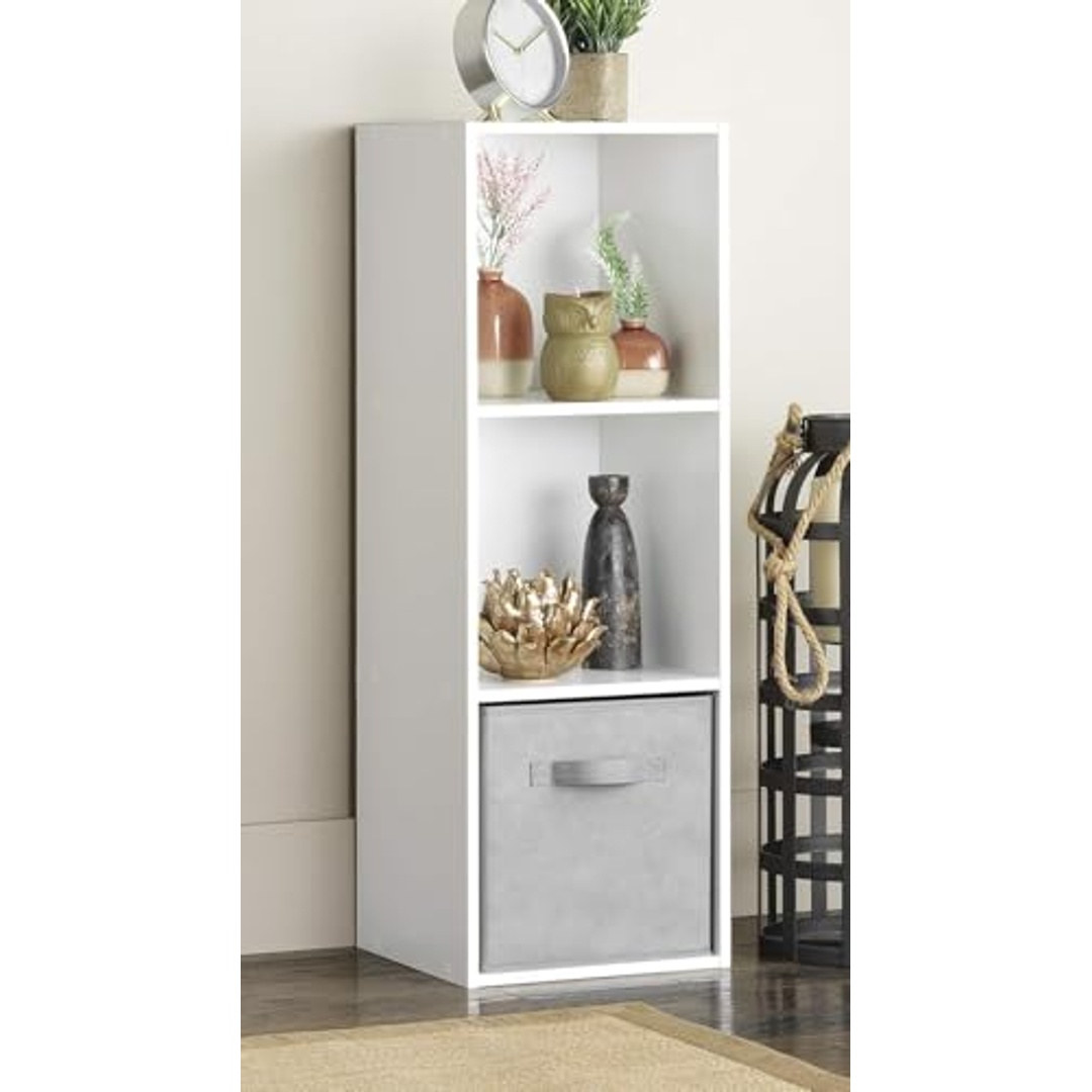 منظم مكعبات بـ 3 طبقات - 30.99×90.42×29.72 سم - أبيض