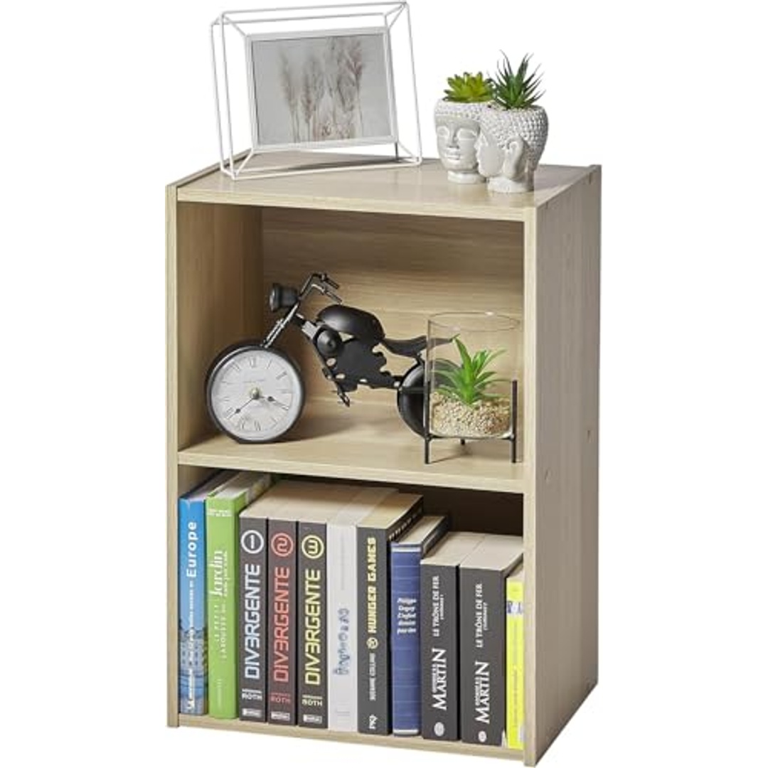 رف تخزين ثنائي الأرفف - 59.5*29*41.5 سم - بيج