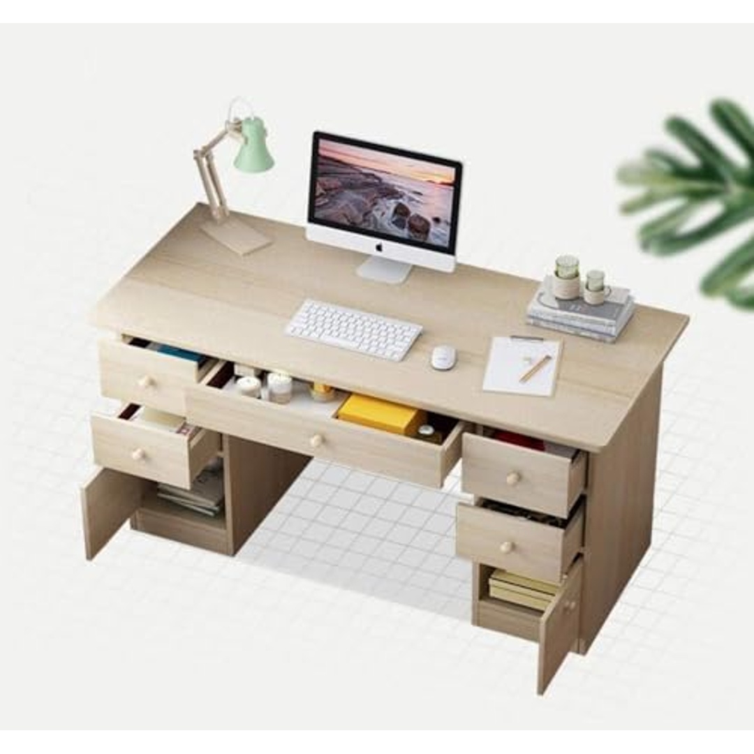 مكتب كمبيوتر مع أدراج تخزين - 120×45×71 سم