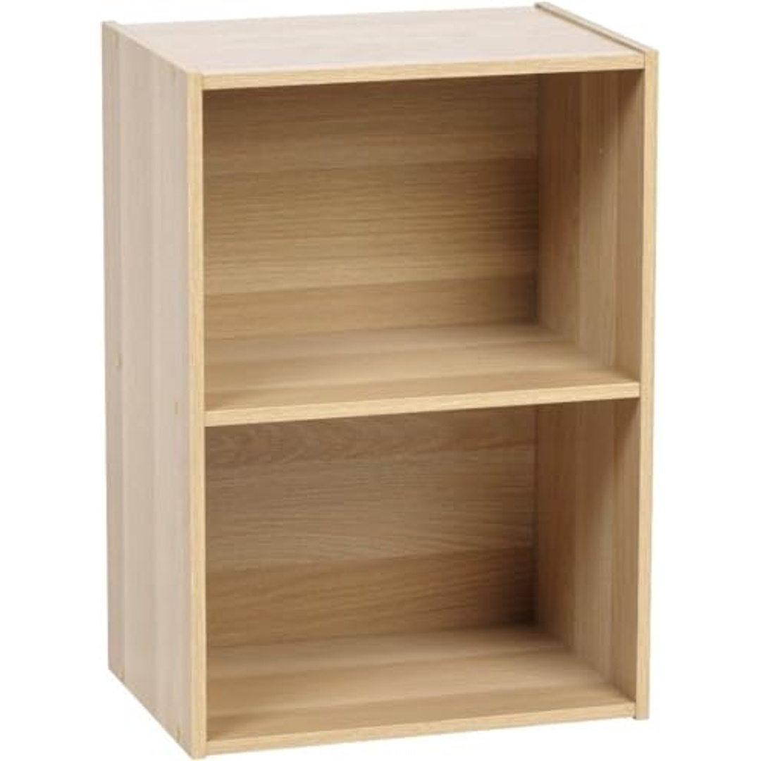 رف تخزين ثنائي الأرفف - 59.5*29*41.5 سم - بيج