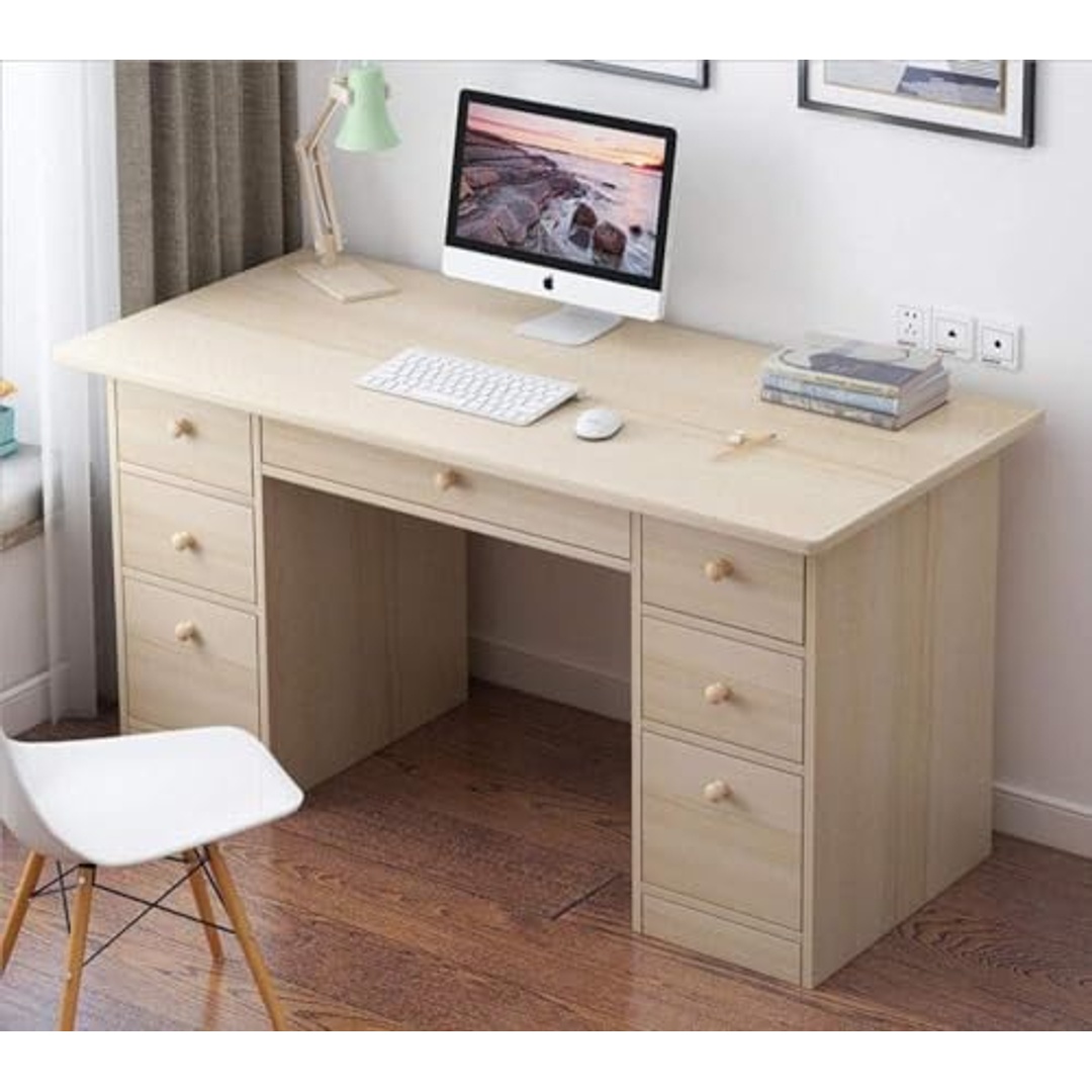 مكتب كمبيوتر مع أدراج تخزين - 120×45×71 سم